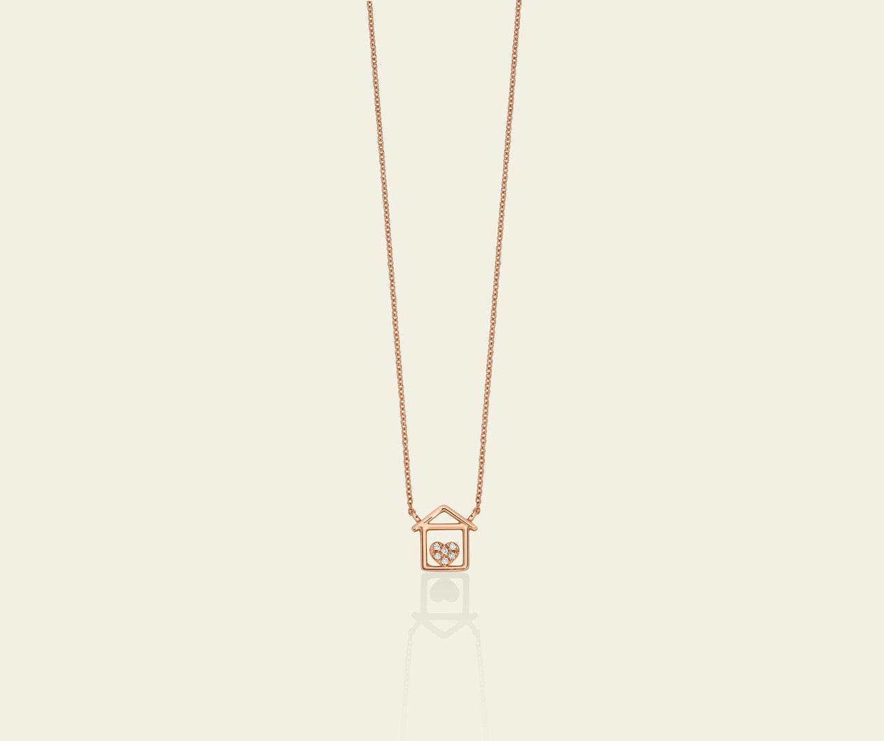 Collana Marco Gerbella con Ape in Oro Rosa e Diamanti Bianchi Collana Marco Gerbella con Ape in Oro Rosa e Diamanti Bianchi