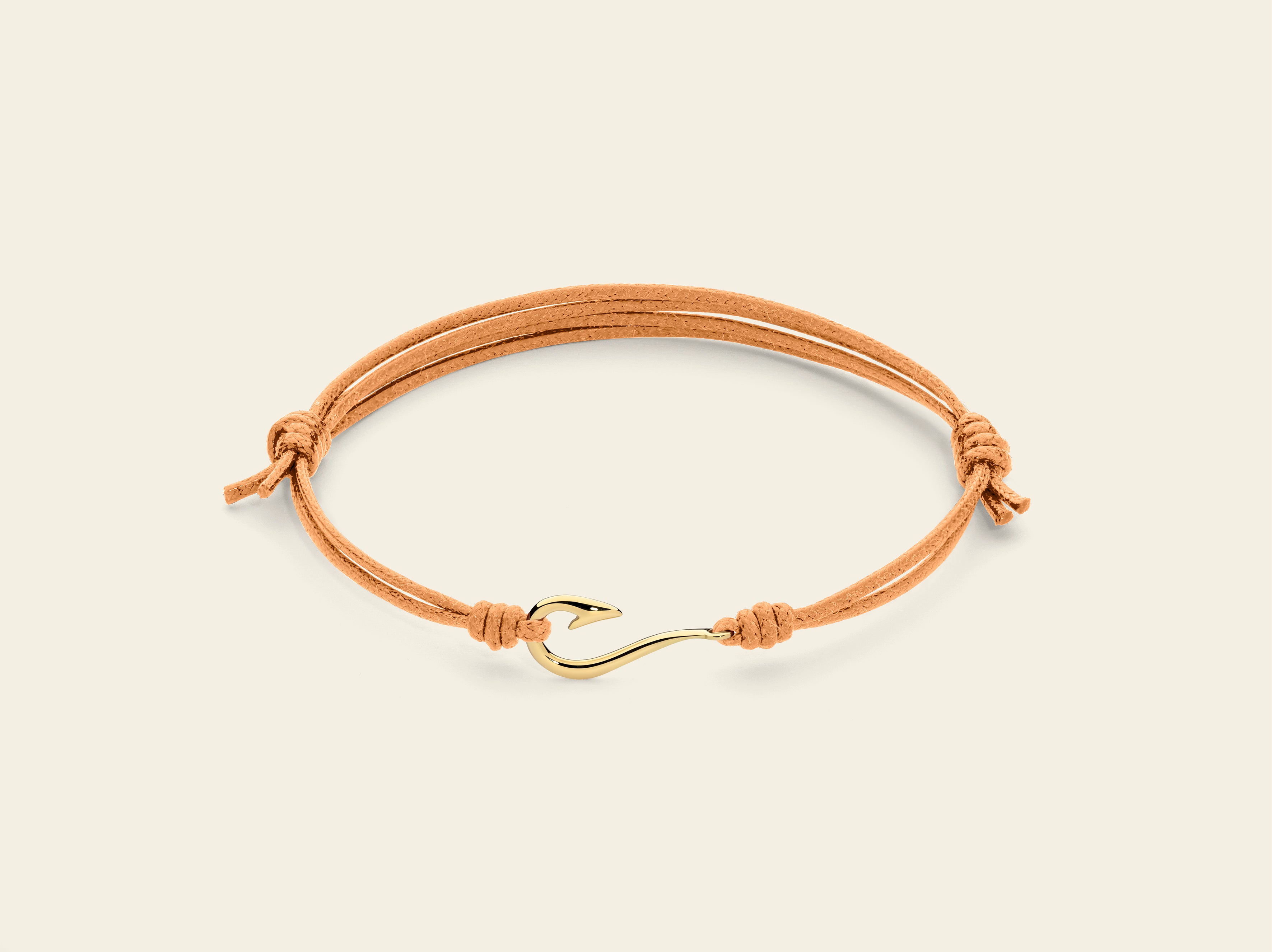 Bracciale cordino con amo da pesca