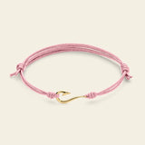 Bracciale cordino con amo da pesca