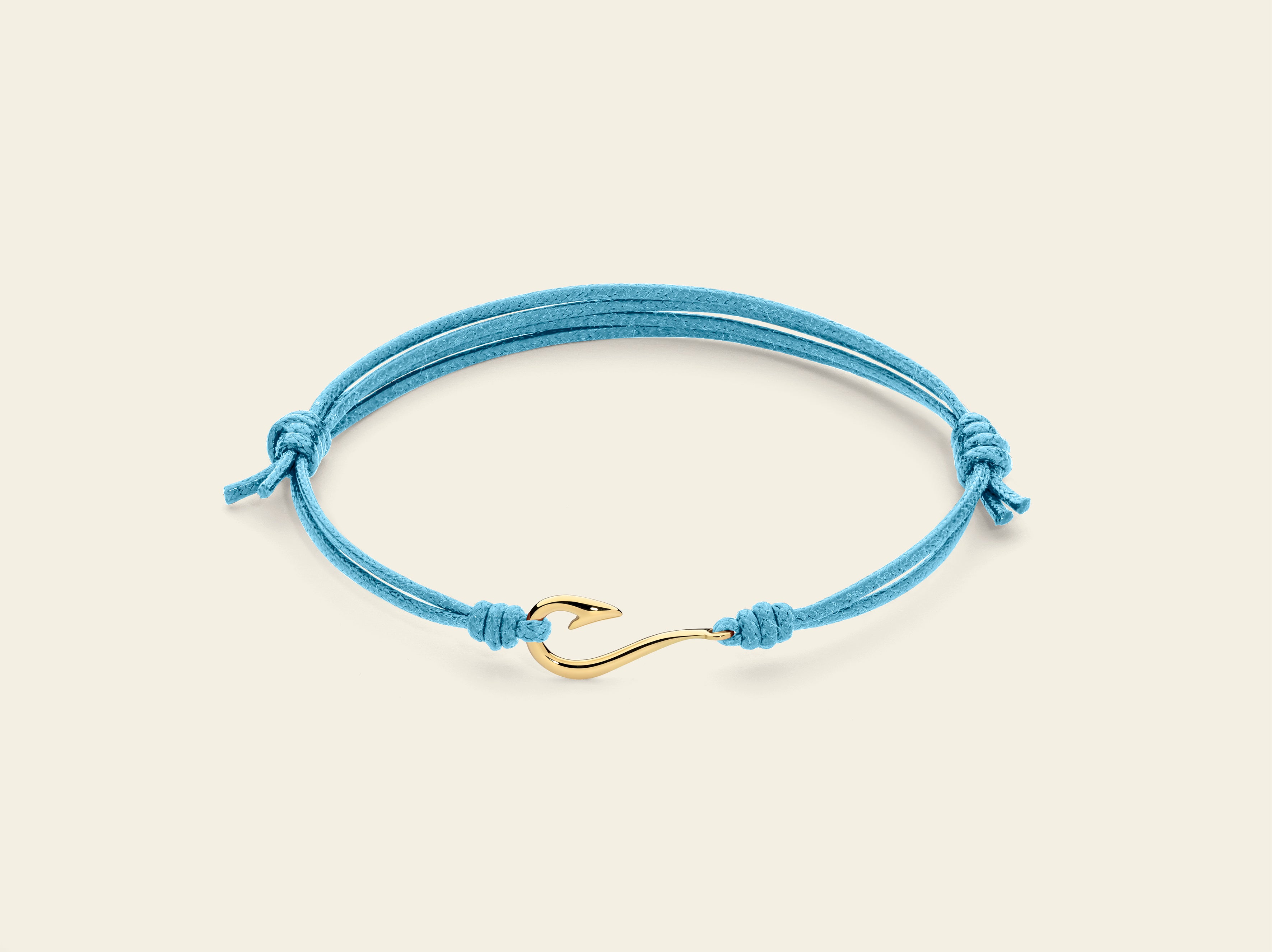 Bracciale cordino con amo da pesca