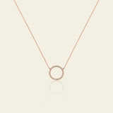 Collana bolla grande e diamanti