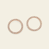 Orecchini bolla grande con diamanti