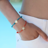 Bracciale cordino con stella marina