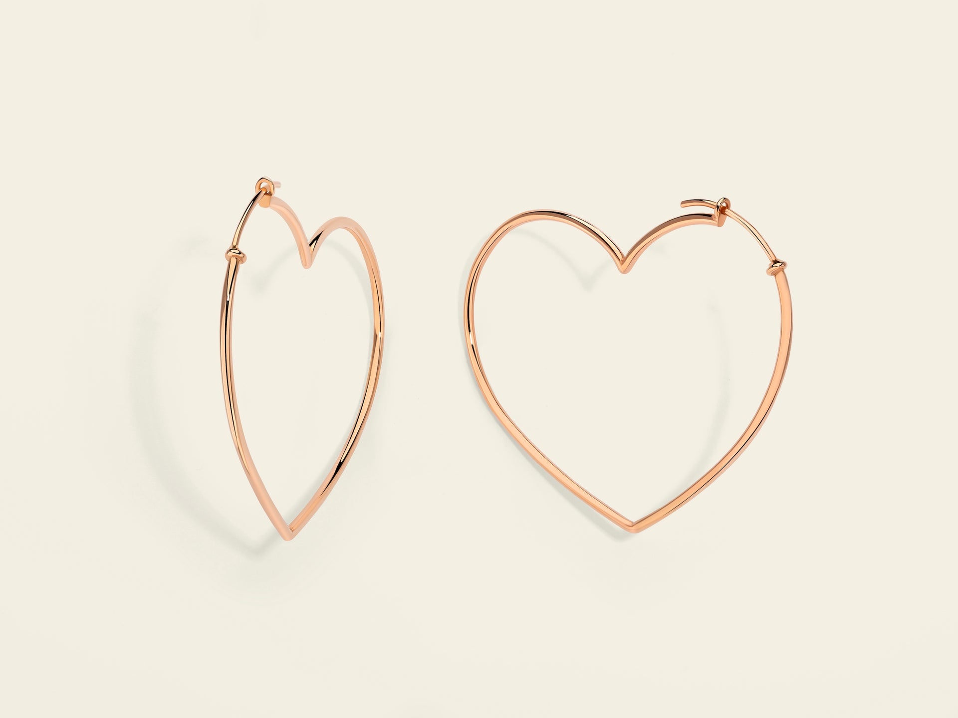 Boho Orecchini A Goccia Cuore Vuoto In Cristallo E Lega Dorata - Pendenti Con Zirconi Per Donne, Regalo Festa E Compleanno