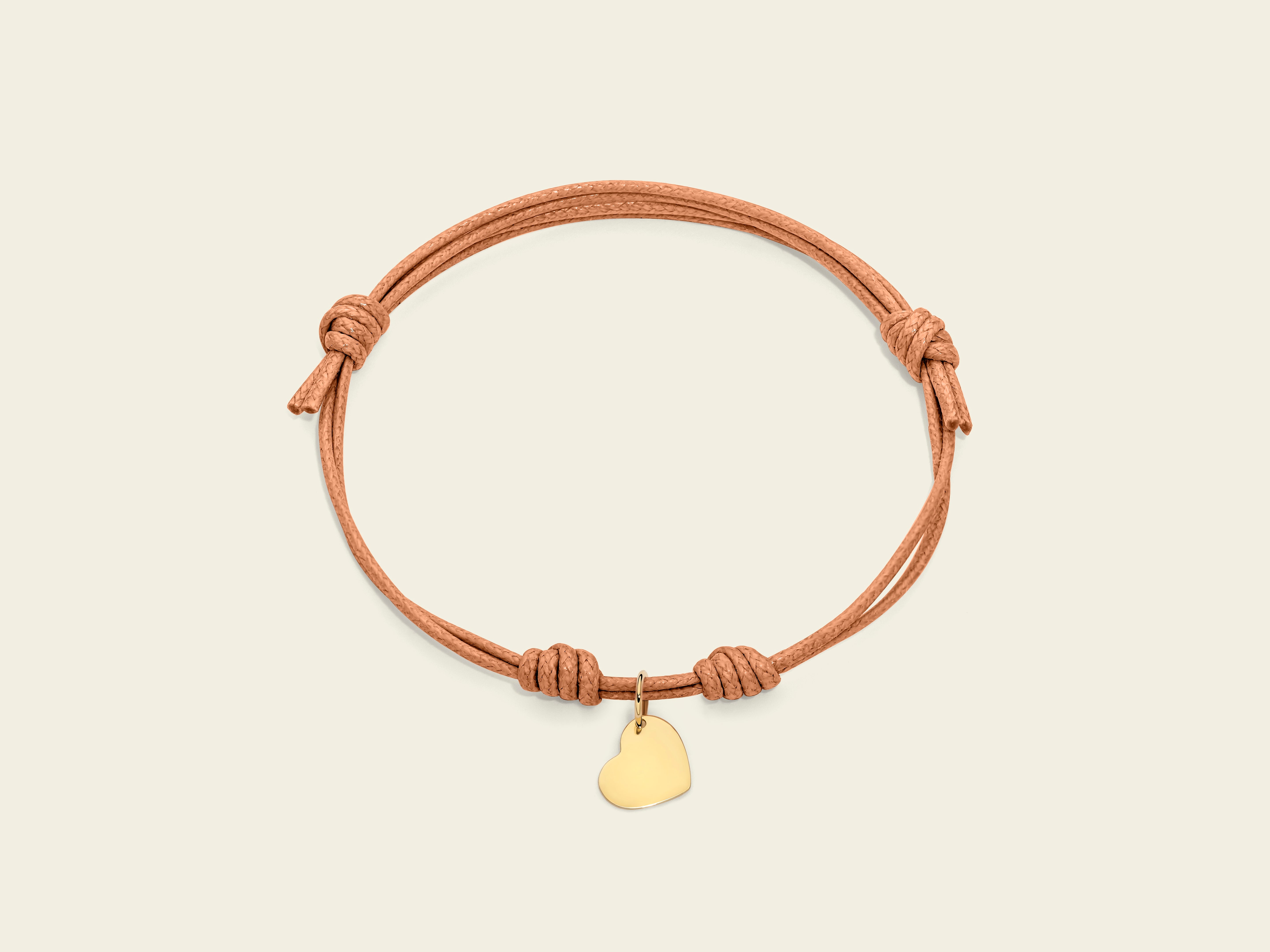 Braccialetto Alla Caviglia Con Maglie Rolò A Forma Di Cuore In Oro Giallo 10k, 10" - Italia - Foto 3