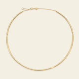 Collana chocker semirigida in oro