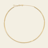 Collana choker semirigida in oro
