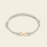 Bracciale cordino con infinito