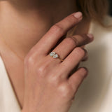 Anello Toi&Moi con diamanti a goccia