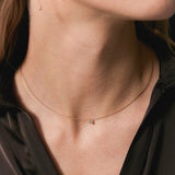 Cable necklace and diamond