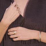 Gold Domed Band Ring