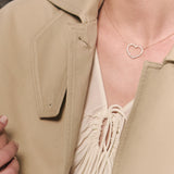 Gold and diamond  "Ten Years of Piccole Gioie" necklace with heart