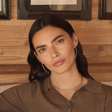 Collana chocker semirigida in oro