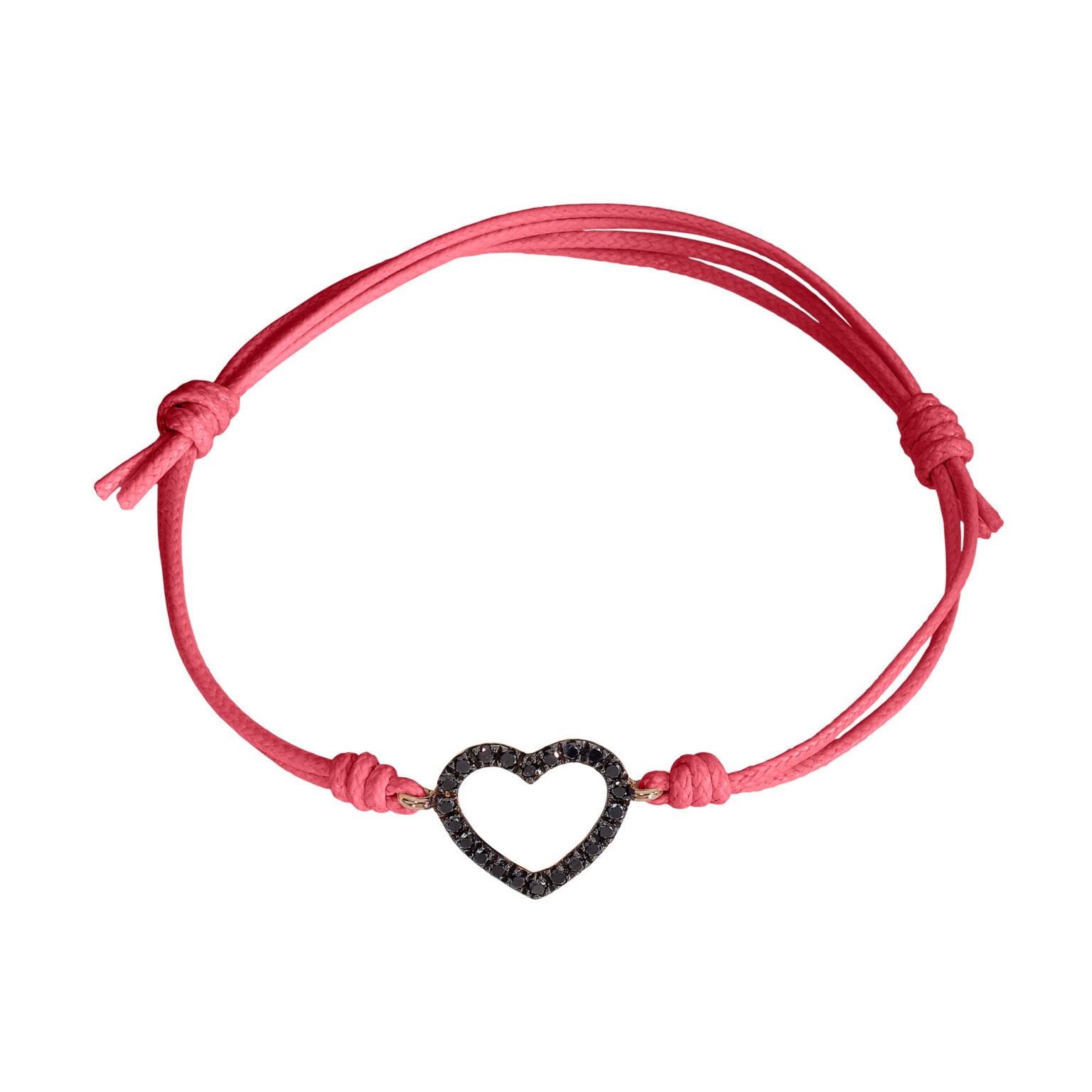 Marco Gerbella - Bracciale Cordino Cuori Intrecciati - gioiellieri Marco Gerbella - Bracciale Cordino Cuori Intrecciati - gioiellieri
