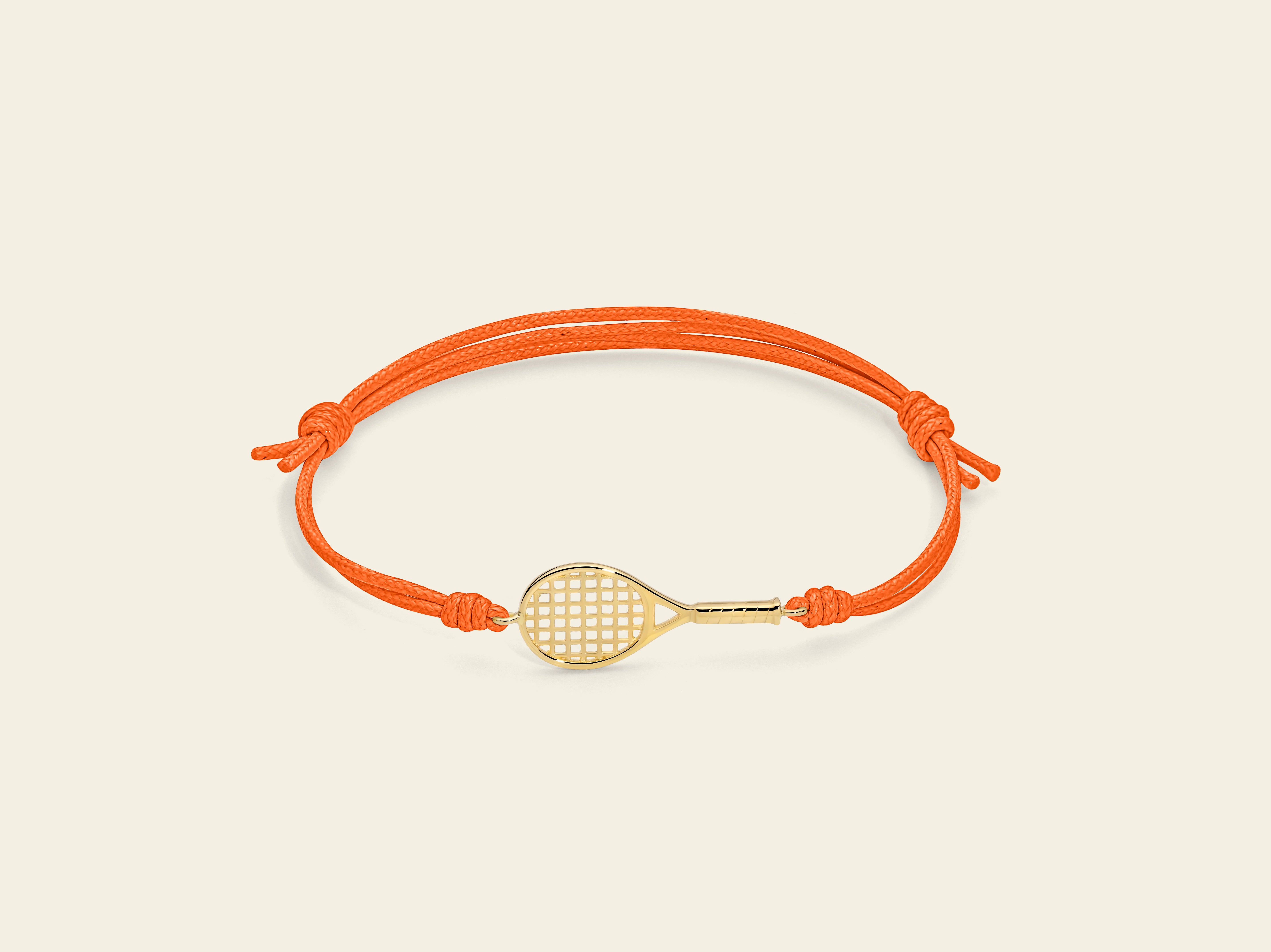 Bracciale cordino con racchetta
