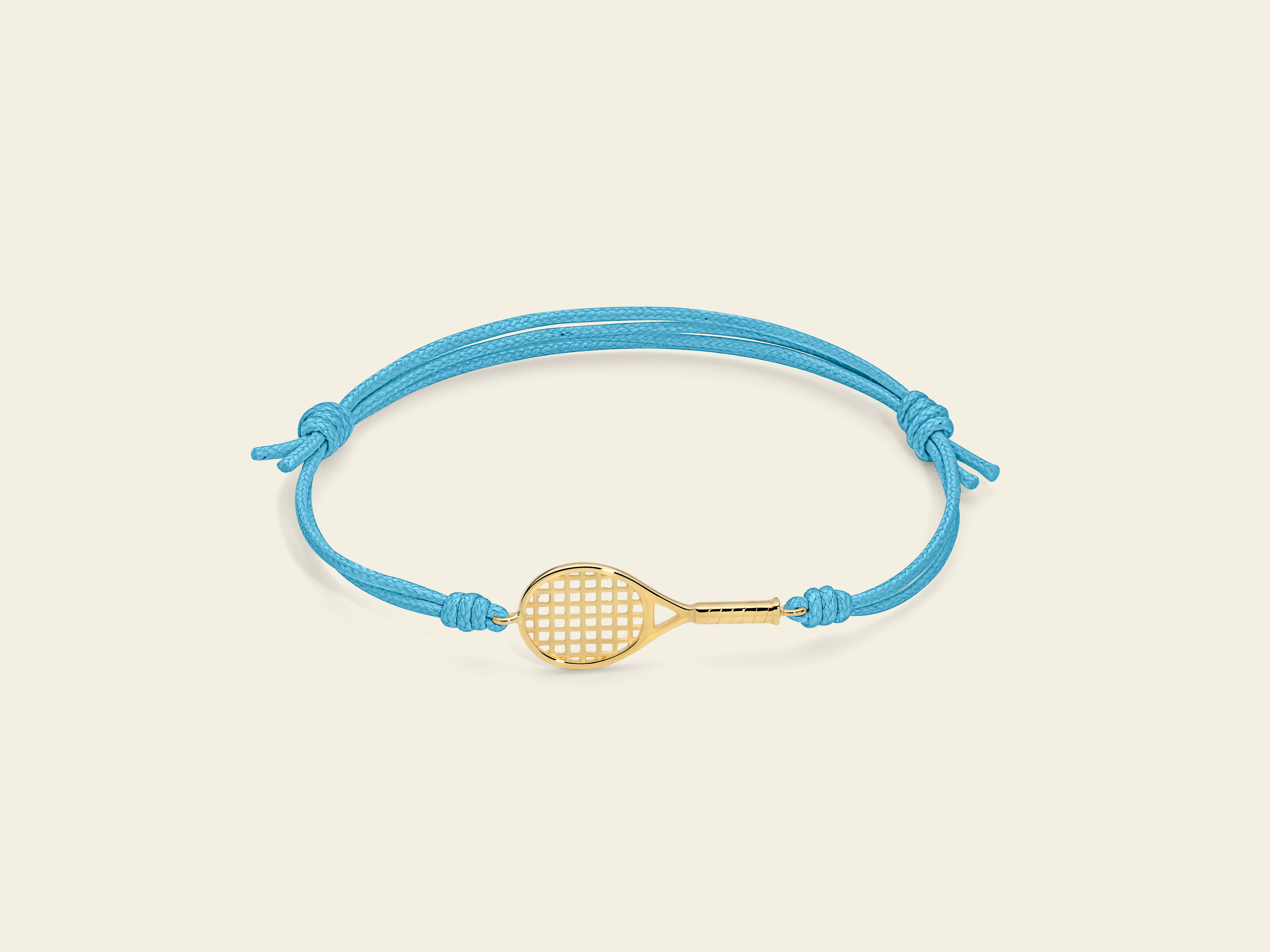 Bracciale cordino con racchetta