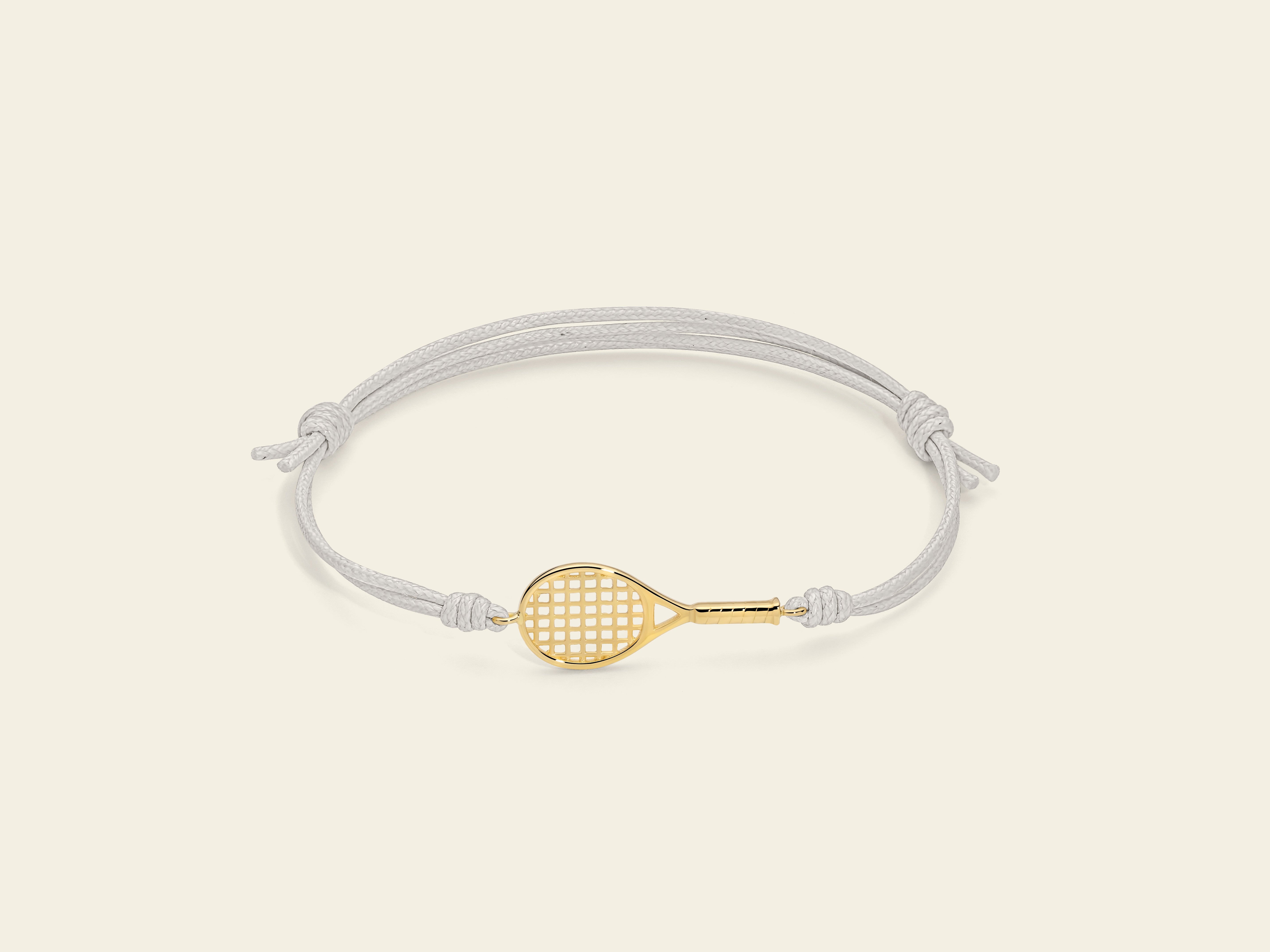 Bracciale cordino con racchetta