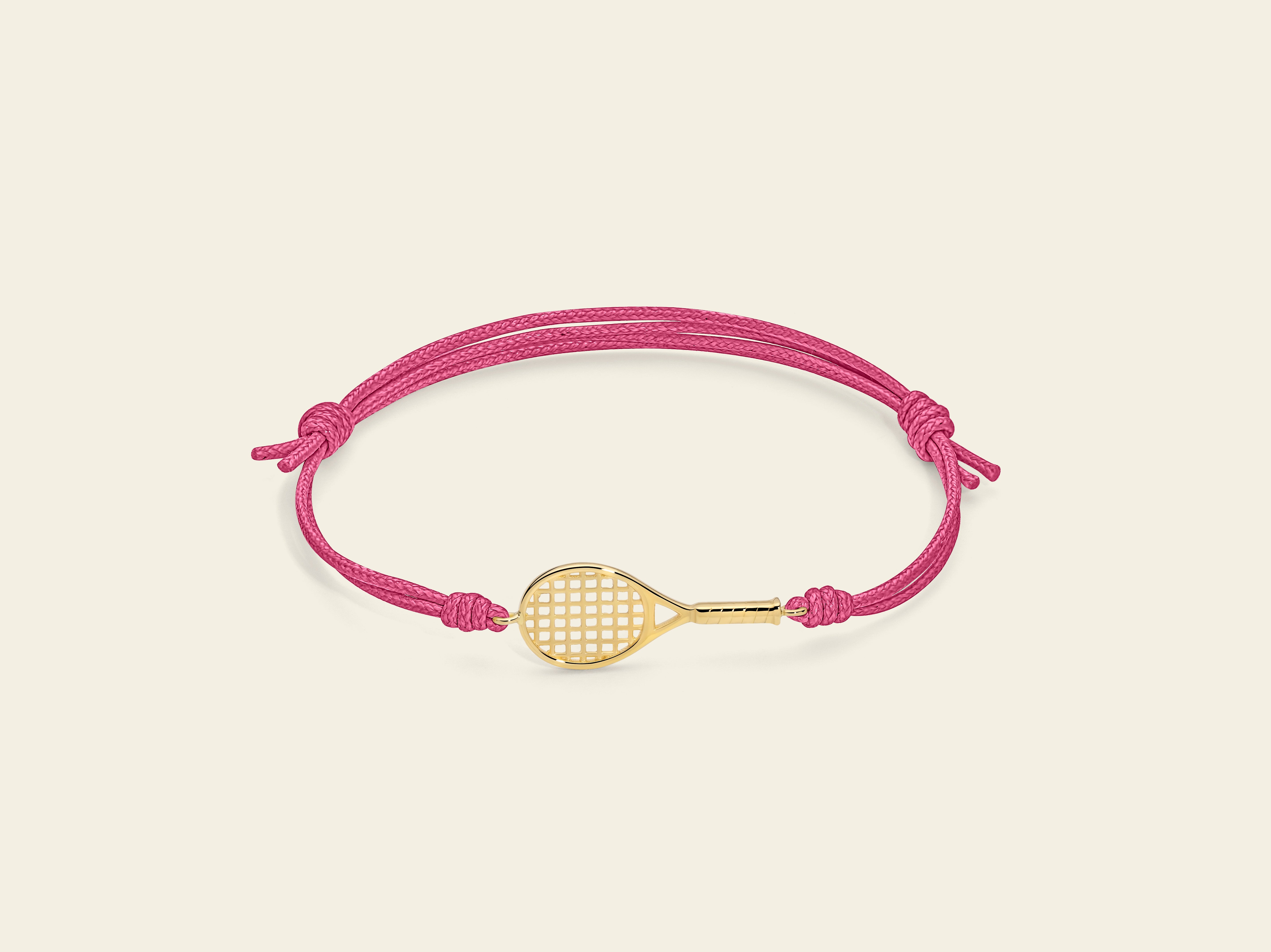 Bracciale cordino con racchetta