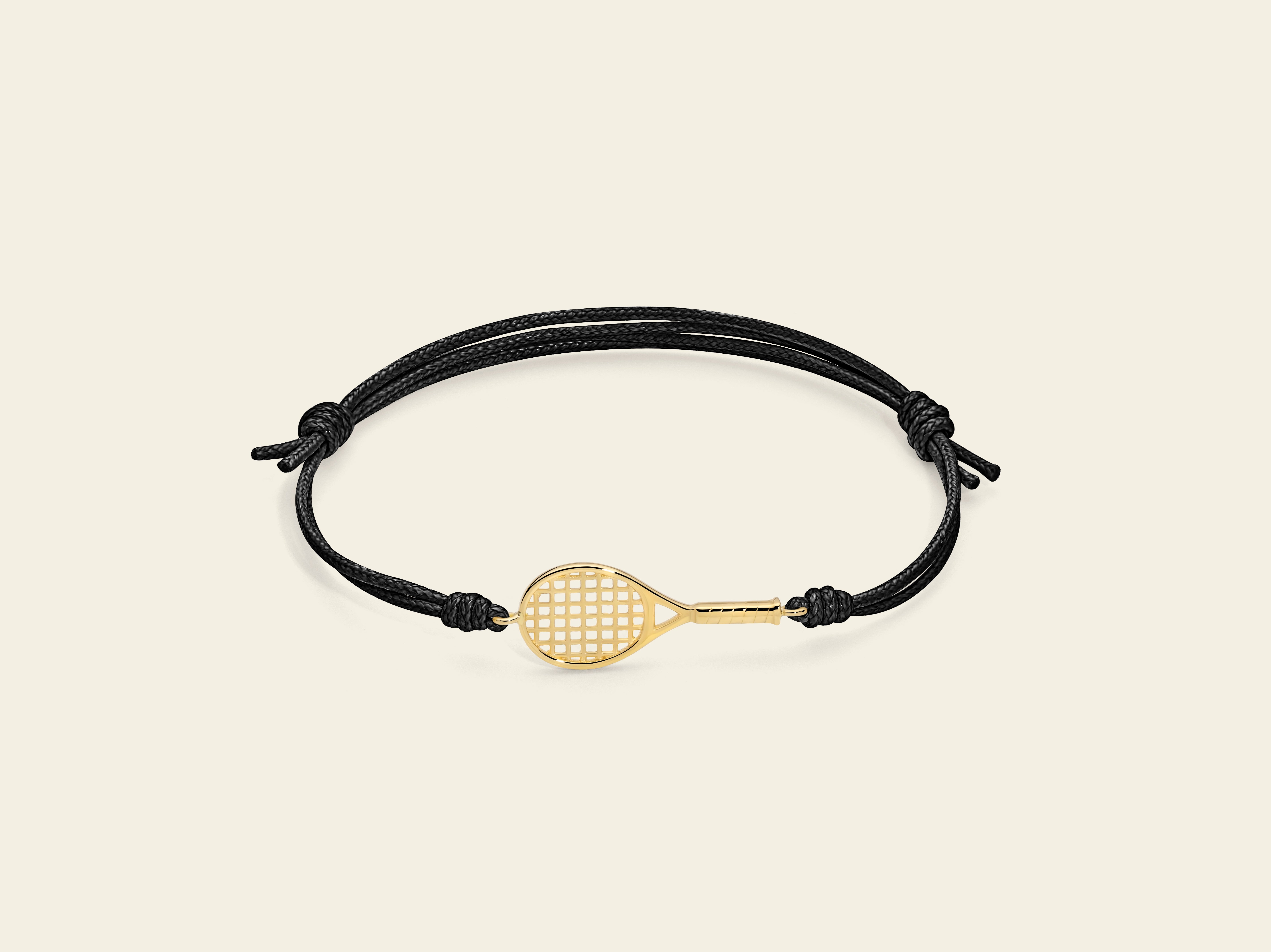 Bracciale cordino con racchetta