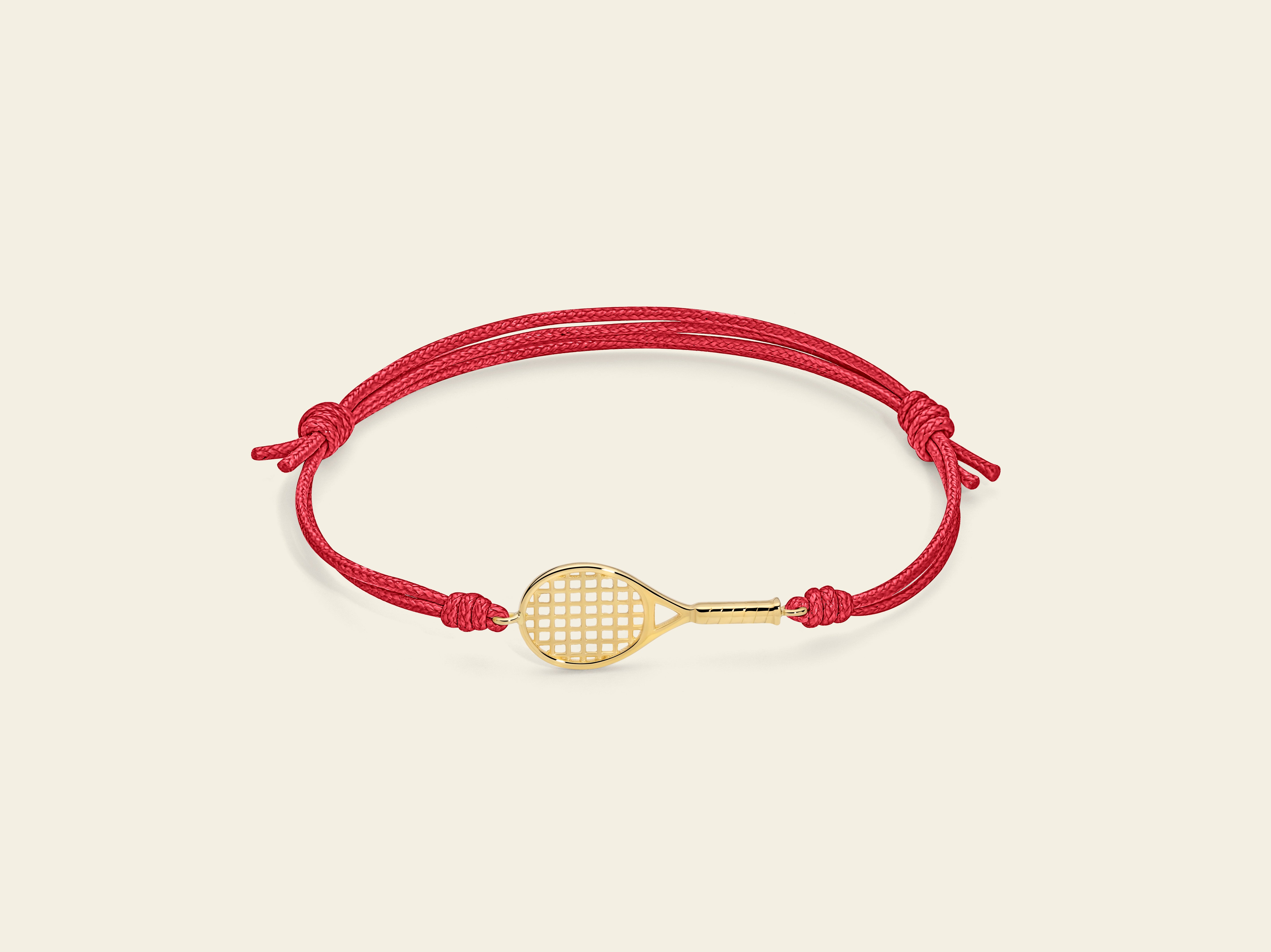 Bracciale cordino con racchetta