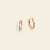 Hoop earrings with diamonds