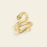 Anello serpente in oro e diamanti