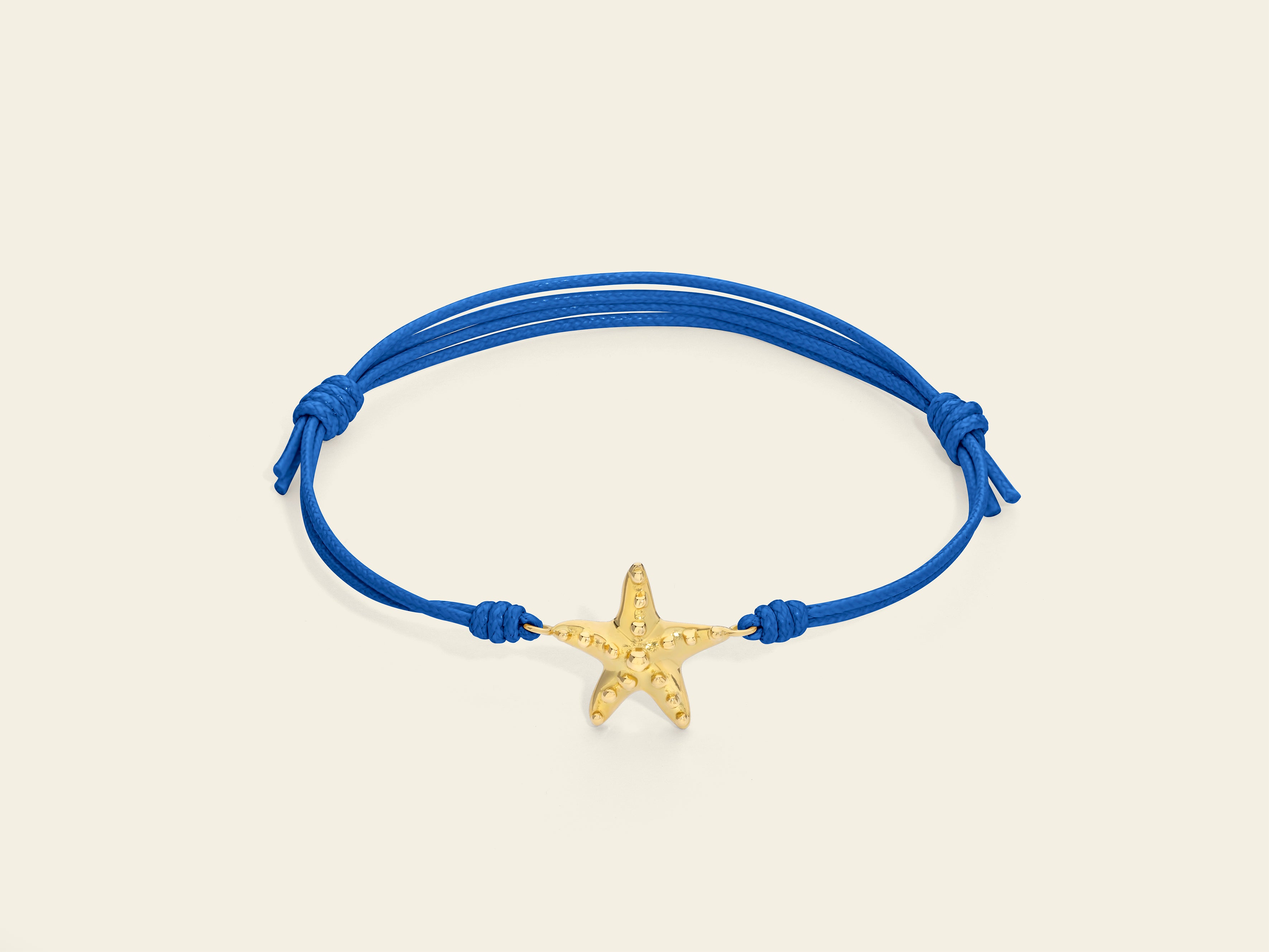 Bracciale cordino con stella marina