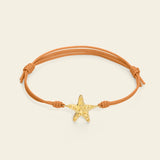 Bracciale cordino con stella marina