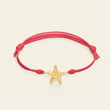 Bracciale cordino con stella marina