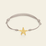 Bracciale cordino con stella marina