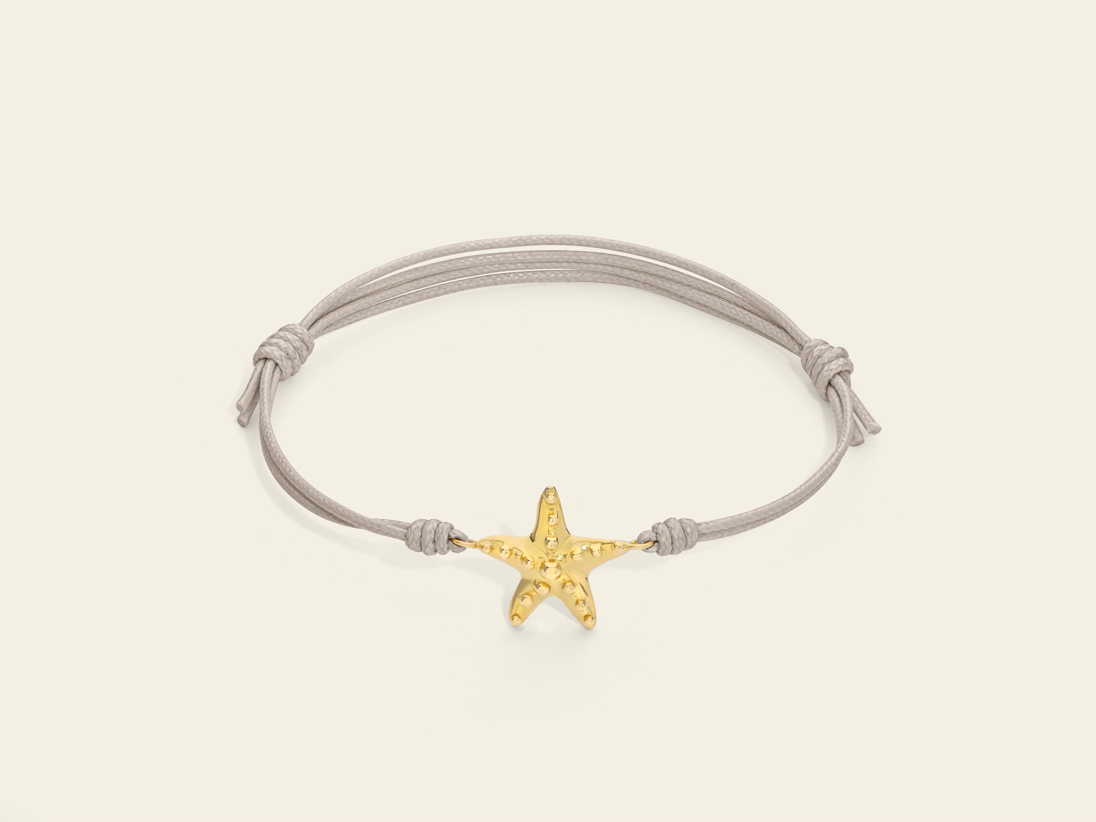 Bracciale cordino con stella marina