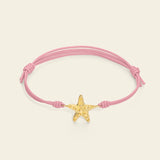 Bracciale cordino con stella marina