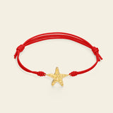 Bracciale cordino con stella marina