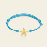 Bracciale cordino con stella marina