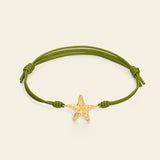 Bracciale cordino con stella marina