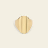 Gold Oval Signet Ring