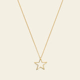 Gold star necklace