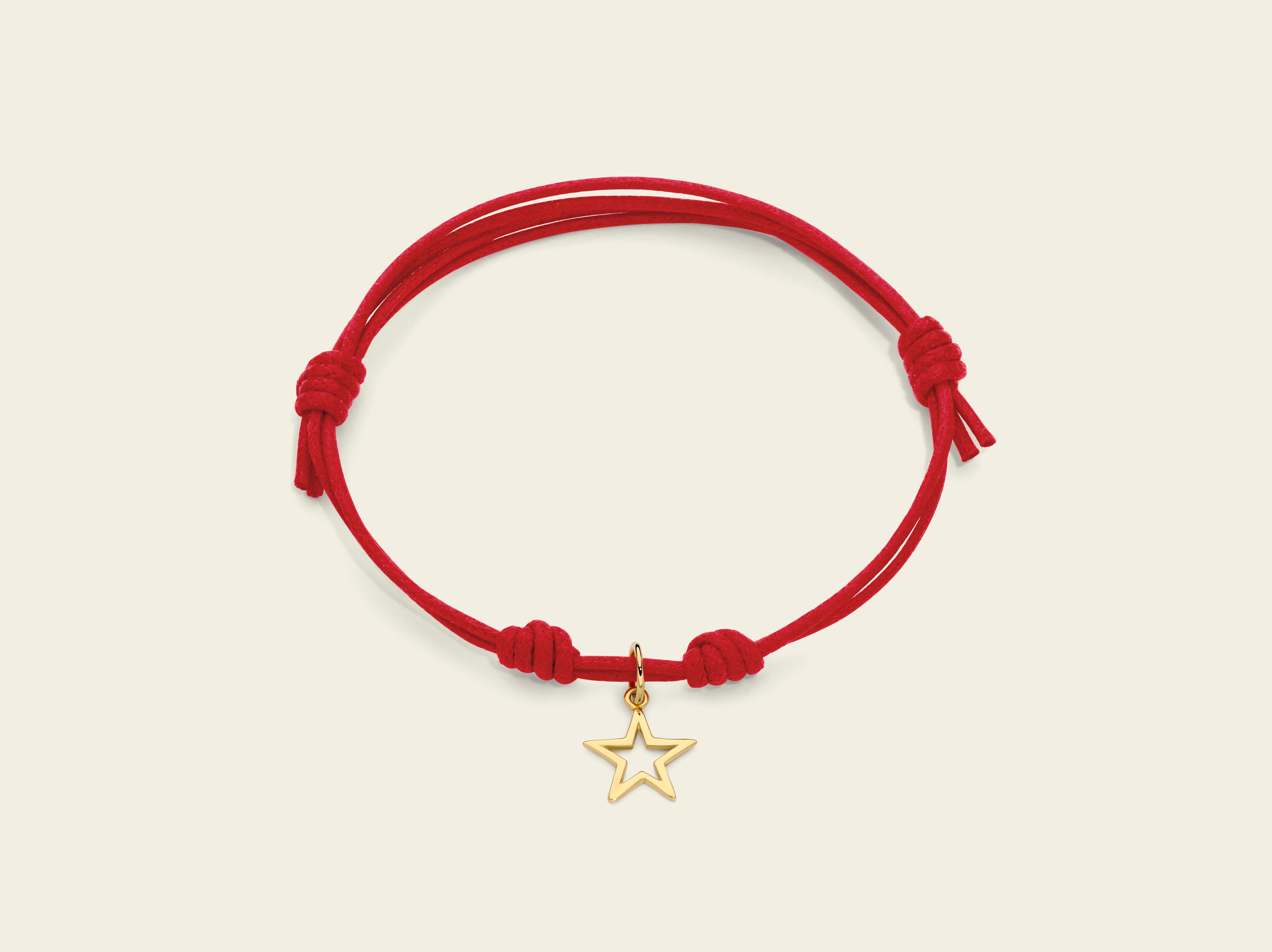 MASBARATA Bracciale stella con filo giallo in argento sterling 925/1000., Único (ajustable), Argento sterling MASBARATA Bracciale stella con filo giallo in argento sterling 925/1000., Único (ajustable), Argento sterling