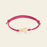 Bracciale cordino con orsetto