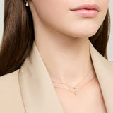 Collana con diamante taglio goccia