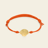 Bracciale cordino con conchiglia