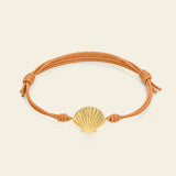 Bracciale cordino con conchiglia