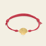 Bracciale cordino con conchiglia
