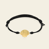 Bracciale cordino con conchiglia