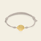 Bracciale cordino con conchiglia