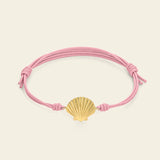 Bracciale cordino con conchiglia