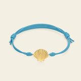 Bracciale cordino con conchiglia